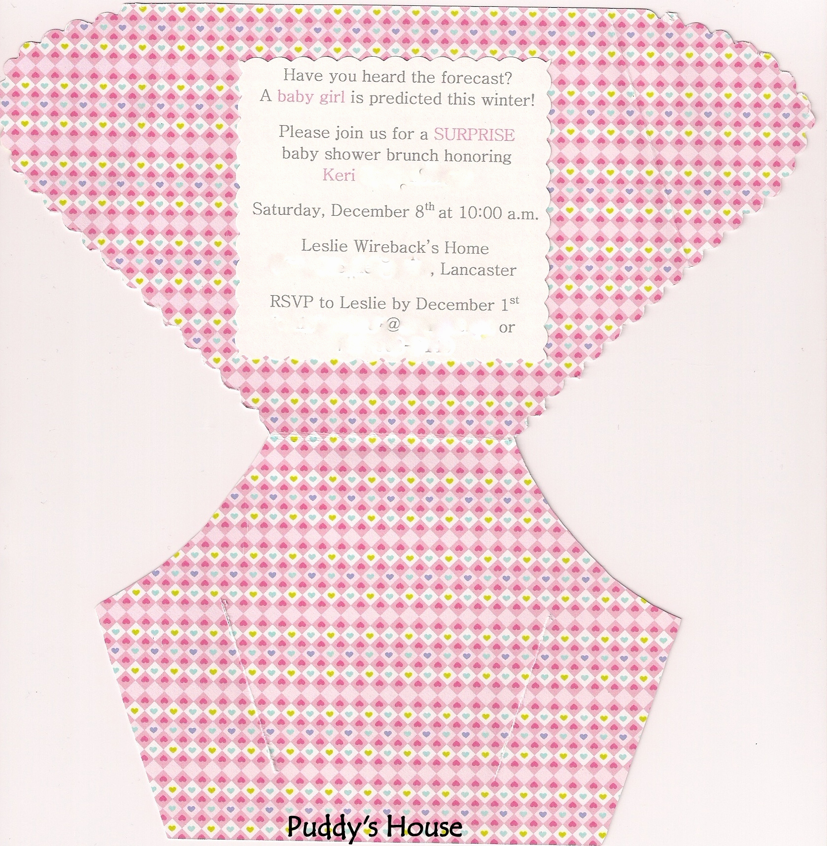 Baby Shower Diaper Invitation Template Lovely Diy Diaper Invitation – Puddy S House