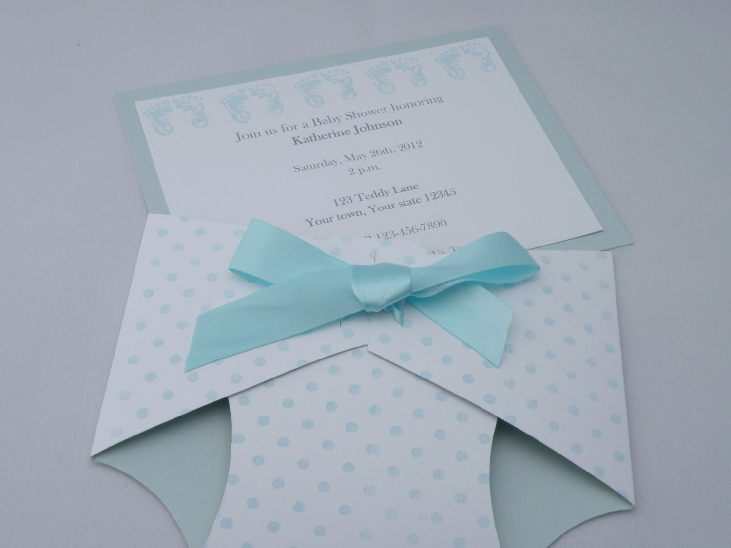 Baby Shower Diaper Invitation Template Luxury Personalized Diaper Shaped Baby Shower Invitation or Baby