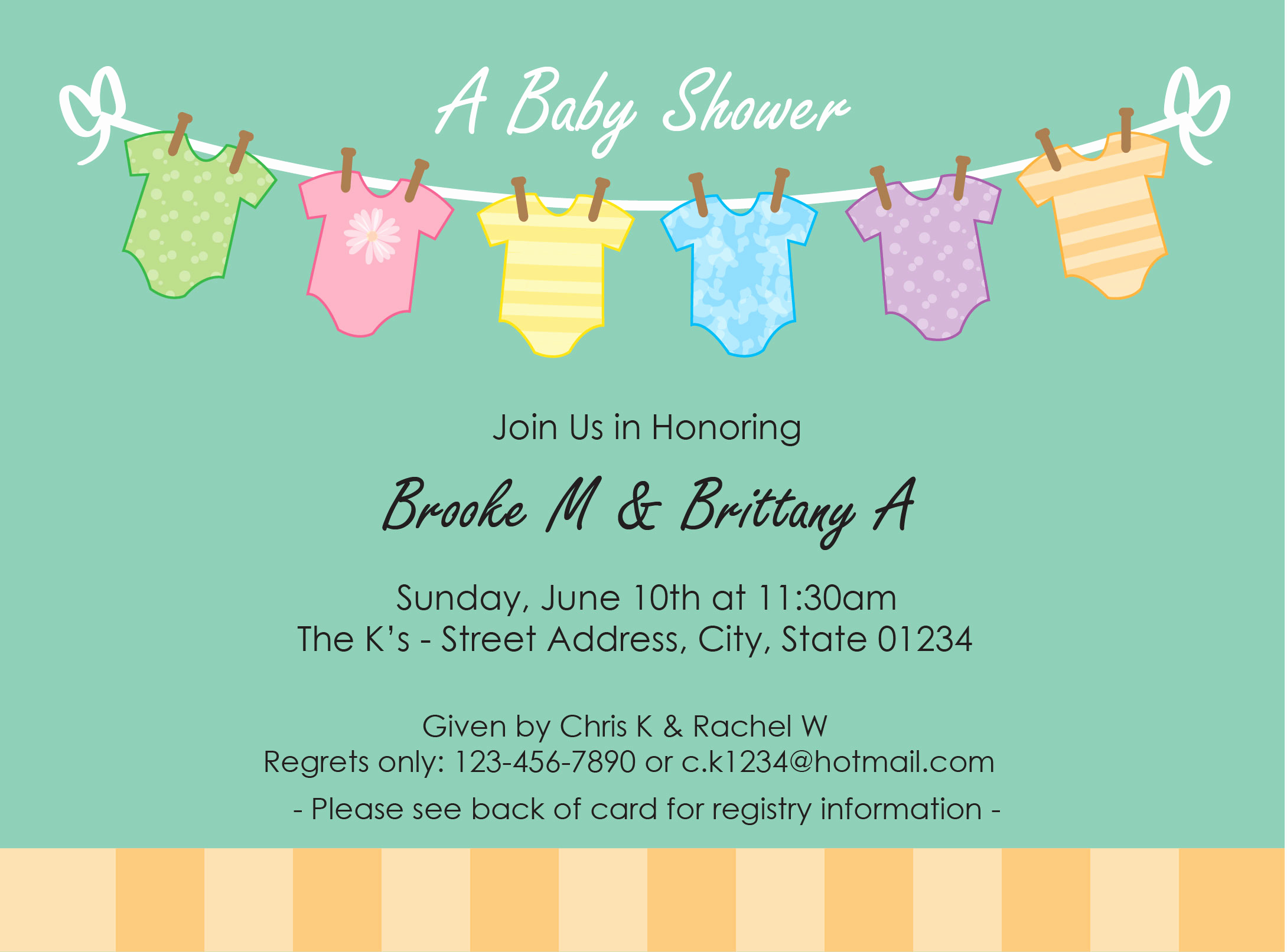 Baby Shower Invitation Examples Awesome Greeting Cards &amp; Invitations