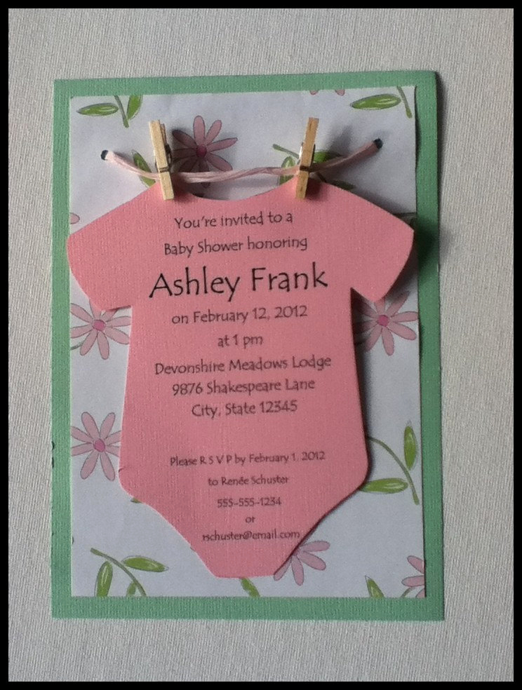 Baby Shower Invitation Ideas Homemade Awesome Baby Shower Invitations Ideas for Girls