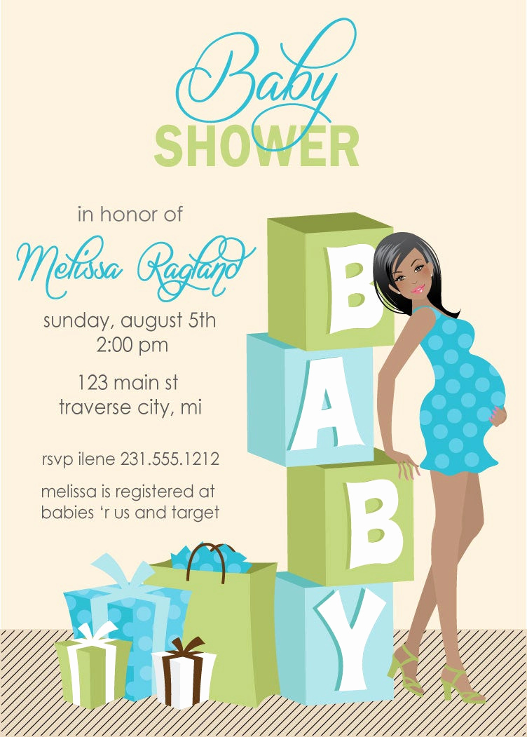 Baby Shower Invitation Images Unique Blocks Baby Shower Invitations Boy Baby by Announceitfavors