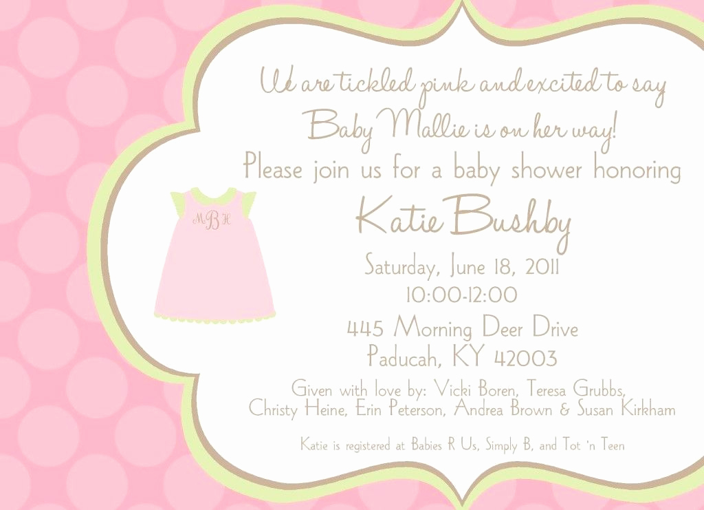 Baby Shower Invitation Message Lovely Baby Shower Invitation Ideas for Wording Baby Shower