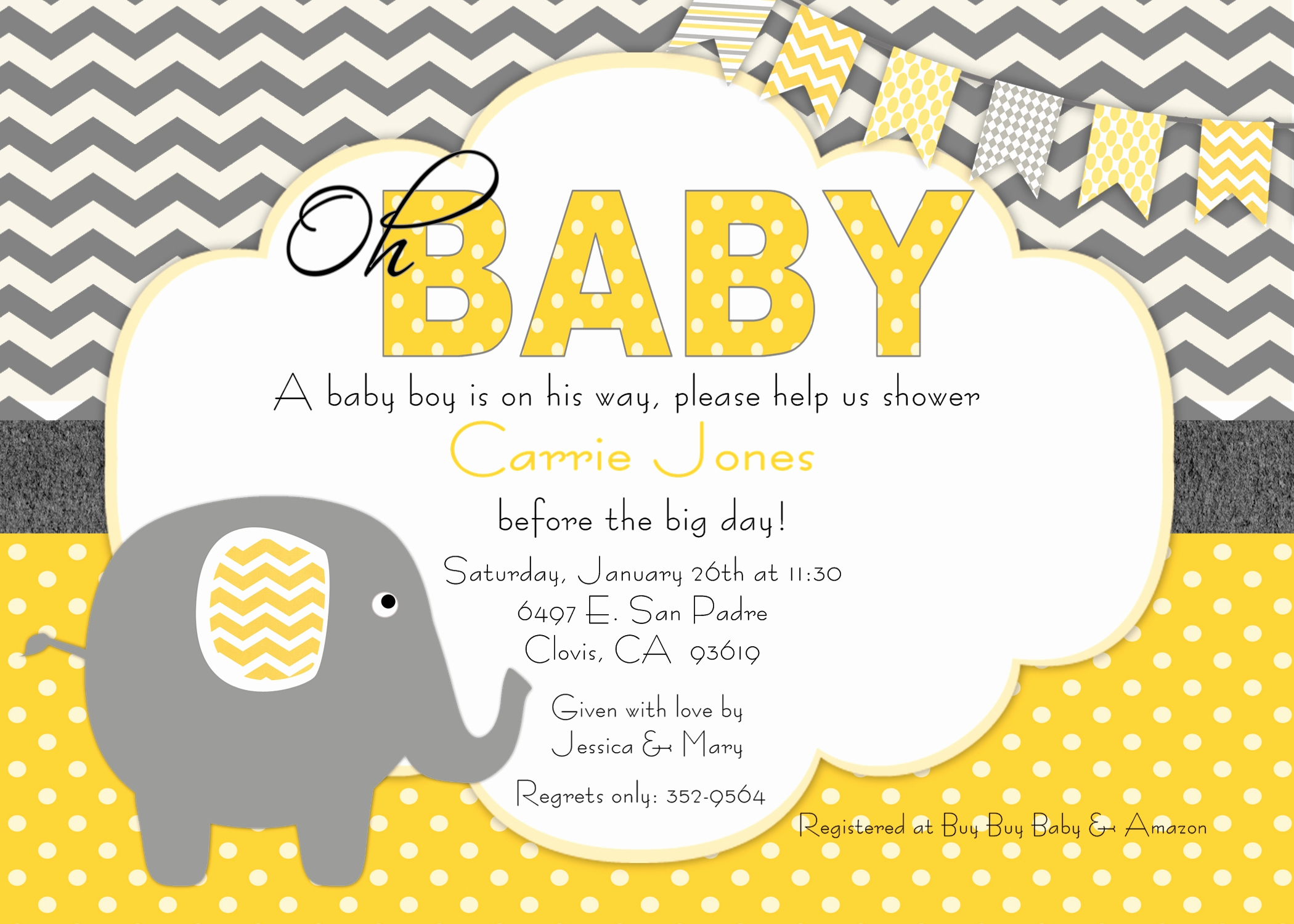 Baby Shower Invitation Pictures Unique Elephant