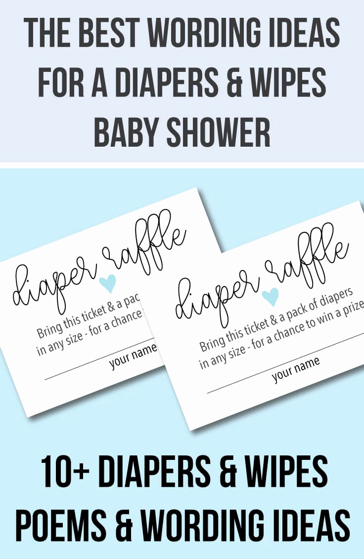 Baby Shower Invitation Poems Elegant 10 Diaper Raffle Wording Ideas Diaper Raffle Tickets too