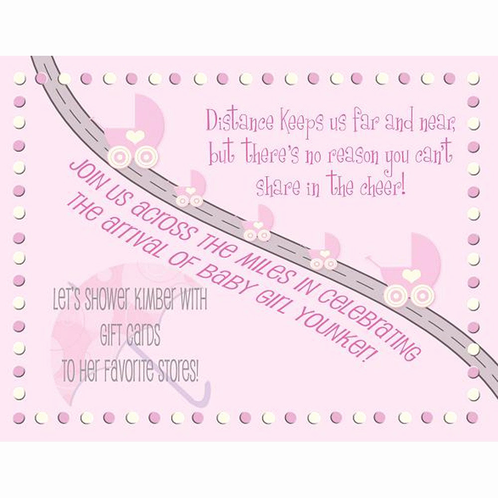 Baby Shower Invitation Poems Inspirational Baby Shower Invitation Long Distance Boy or Girl