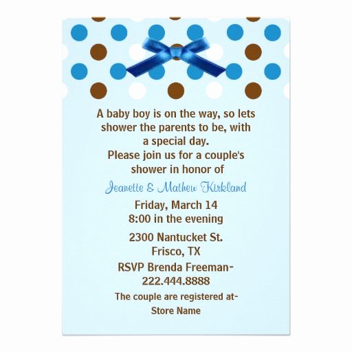 Baby Shower Invitation Poems Luxury Baby Boy Couple S Baby Shower Invitation