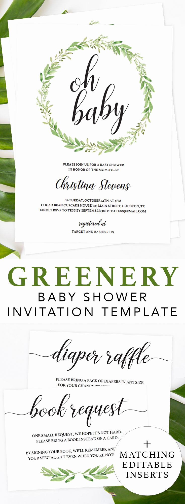 Baby Shower Invitation Template Beautiful Best 25 Green Baby Showers Ideas On Pinterest