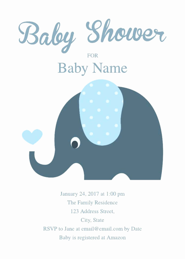 Baby Shower Invitation Template Elegant 16 Free Invitation Card Templates &amp; Examples Lucidpress
