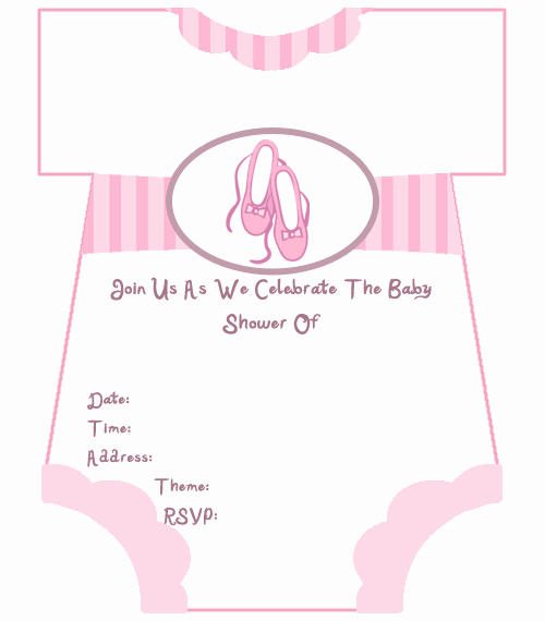 Baby Shower Invitation Template New Printable Baby Shower Cards for Girl Showers