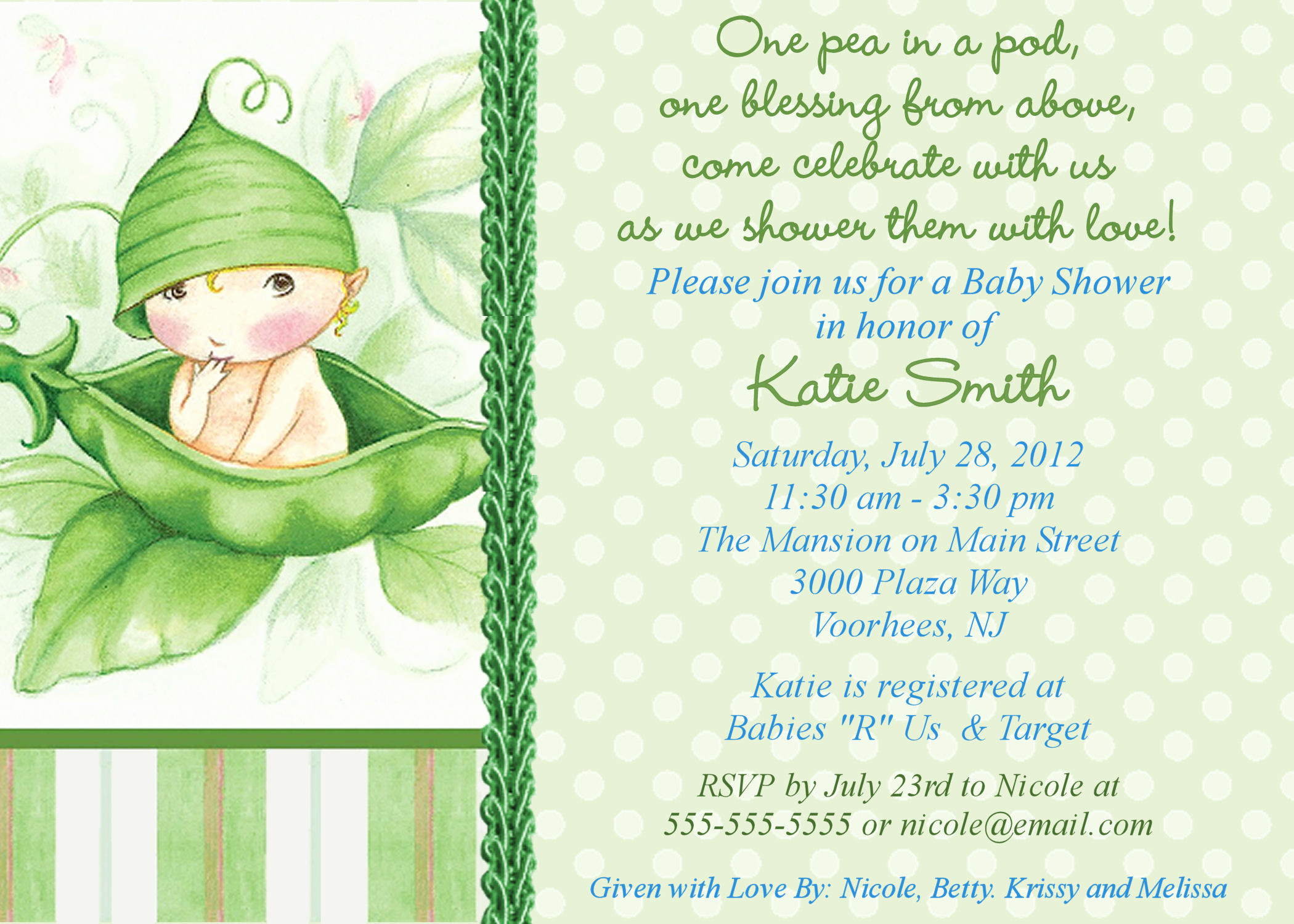 Baby Shower Invitation Templates Best Of Twin Baby Shower themes Ideas Pea In the Pod