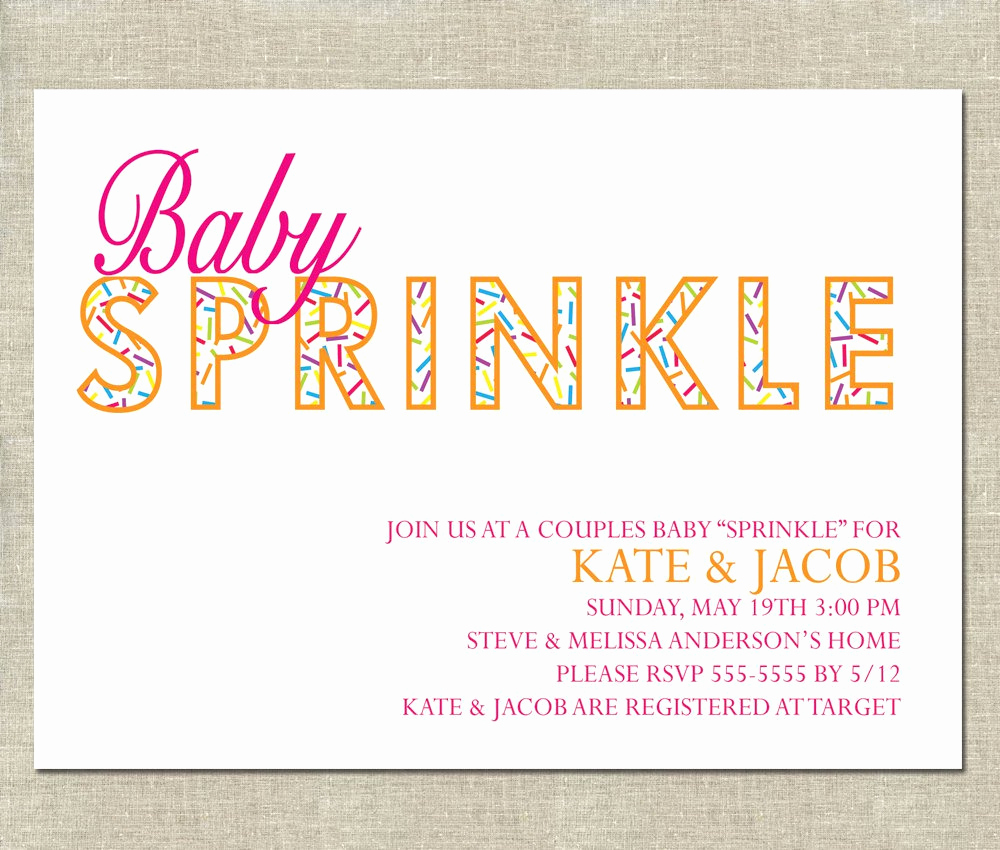 Baby Sprinkle Invitation Wording Fresh Baby Sprinkle Invitations Girl