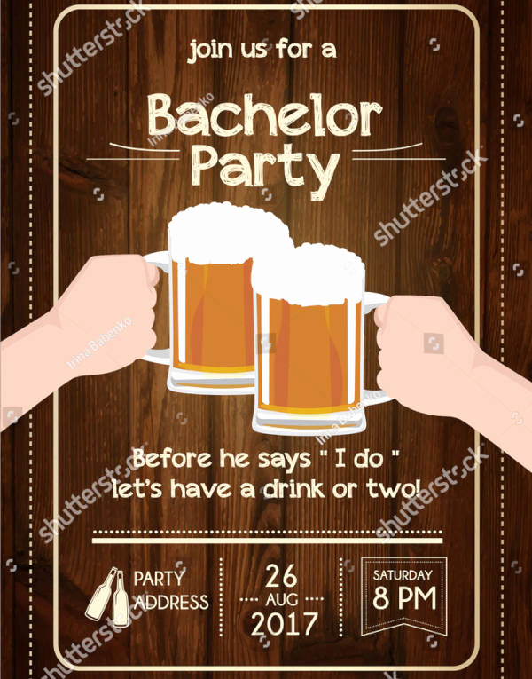 Bachelor Party Invitation Templates Inspirational 12 Bachelor Party Invitation Designs &amp; Templates Psd