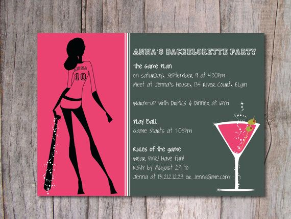 Bachelorette Party Invitation Ideas Luxury 39 Best Images About Baseball Bachelorette Party Ideas On