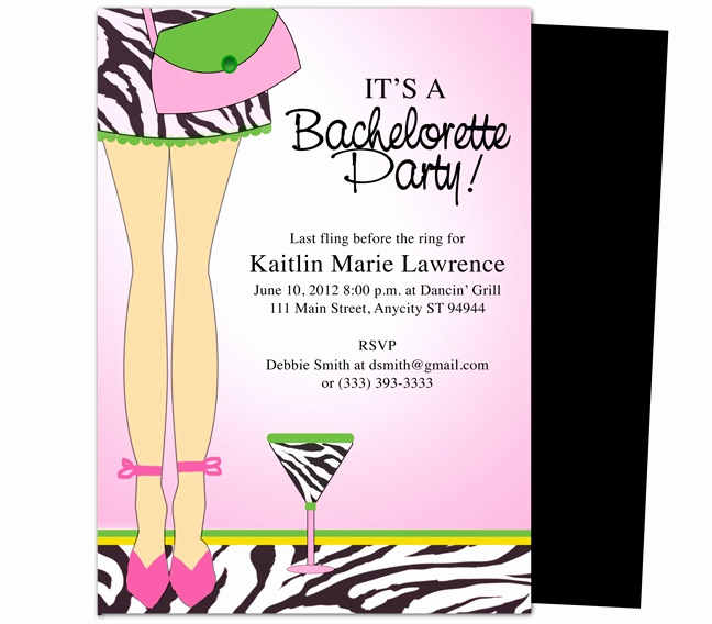 Bachelorette Party Invitation Template Unique Bachelorette Party Invitations Templates Legs