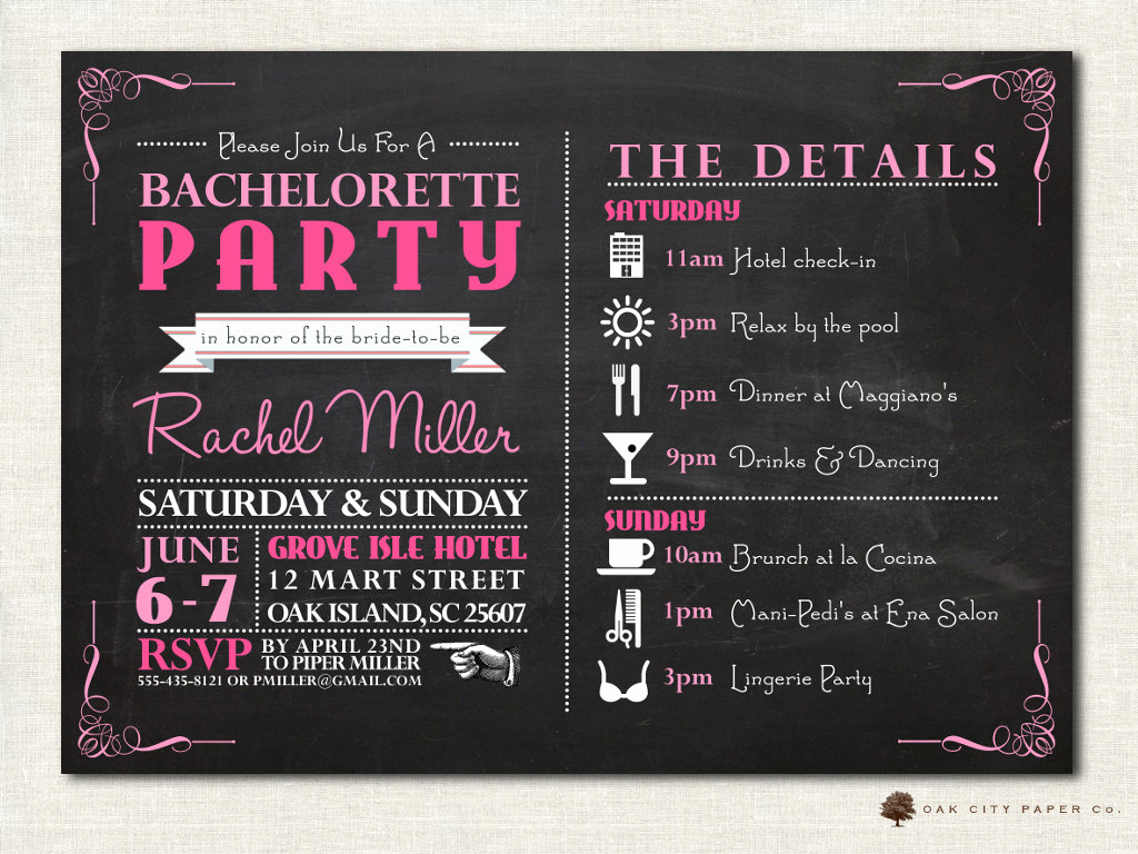 Bachelorette Party Invitation Templates Luxury Bachelorette Invitation Bachelorette Party Invitation