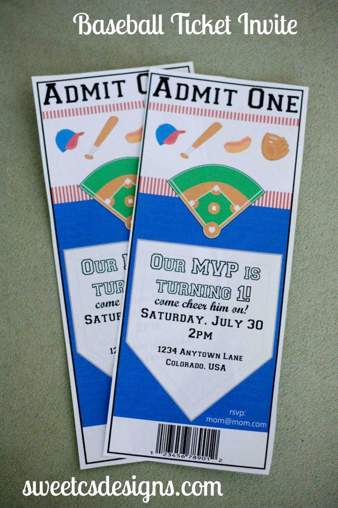 Baseball Ticket Invitation Template Free Lovely 17 Best Images About event themes On Pinterest