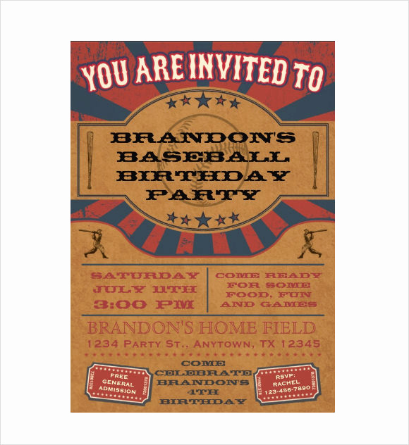 Baseball Ticket Invitation Template Free Unique Free 26 Sample Ticket Invitations In Illustrator Indesign
