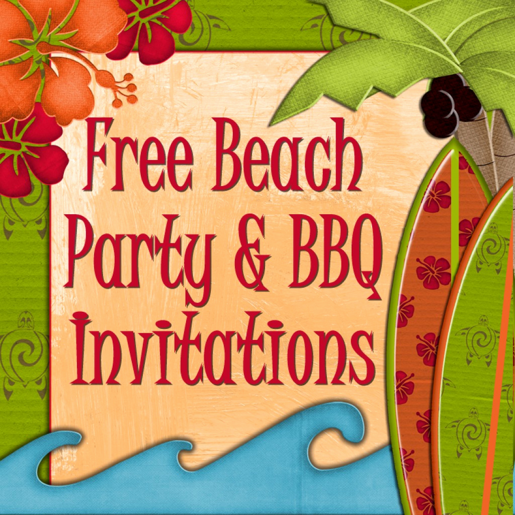 Beach Party Invitation Template Best Of Free Printable Beach Party Luau and Bbq Invitations