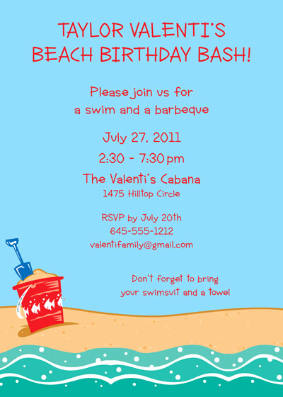 Beach Party Invitation Template Lovely Summer