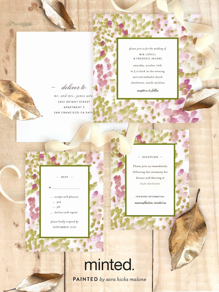 Best Wedding Invitation Sites Fresh Minted Free Wedding Websites with Matching Invitations