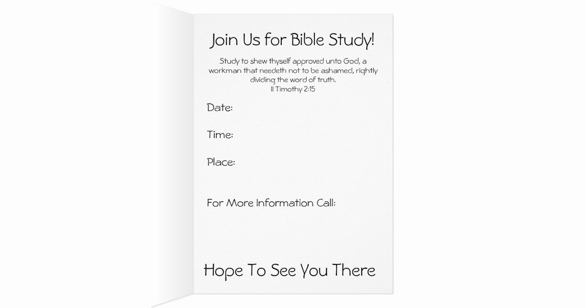 Bible Study Invitation Wording New Bible Study Invitation