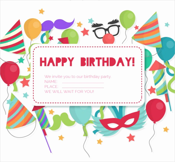 Birthday Invitation Card Sample Lovely 41 Birthday Invitation Designs Psd Ai
