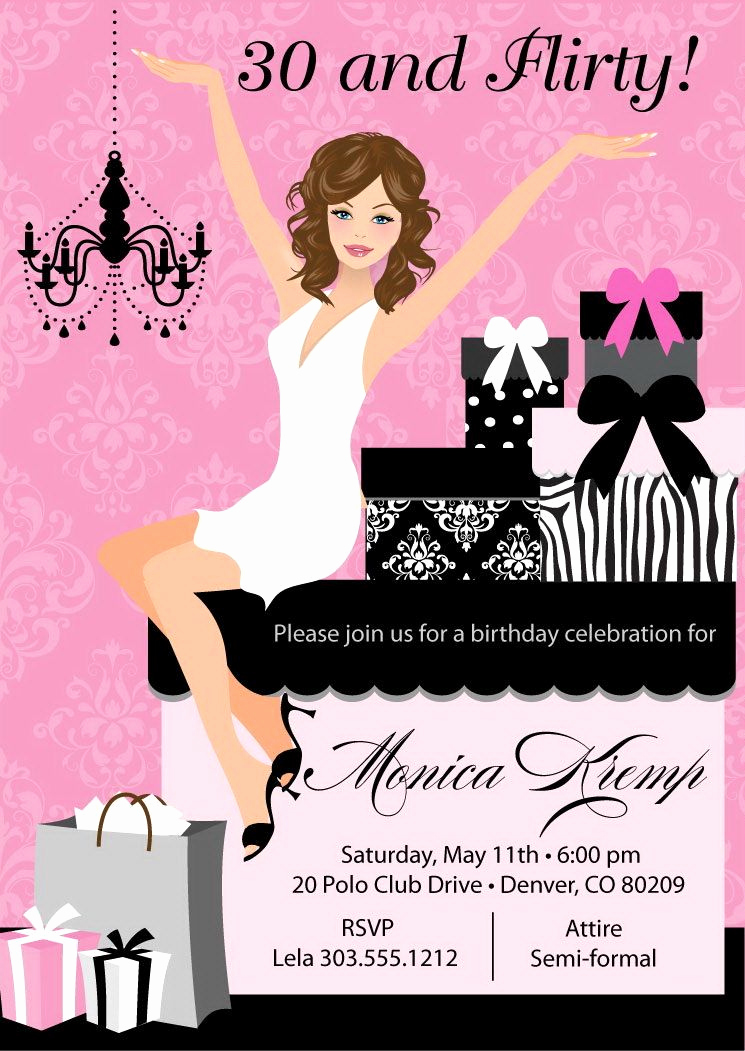 Birthday Invitation Ideas for Adults Best Of 30 and Flirty Birthday Invitations Adult by