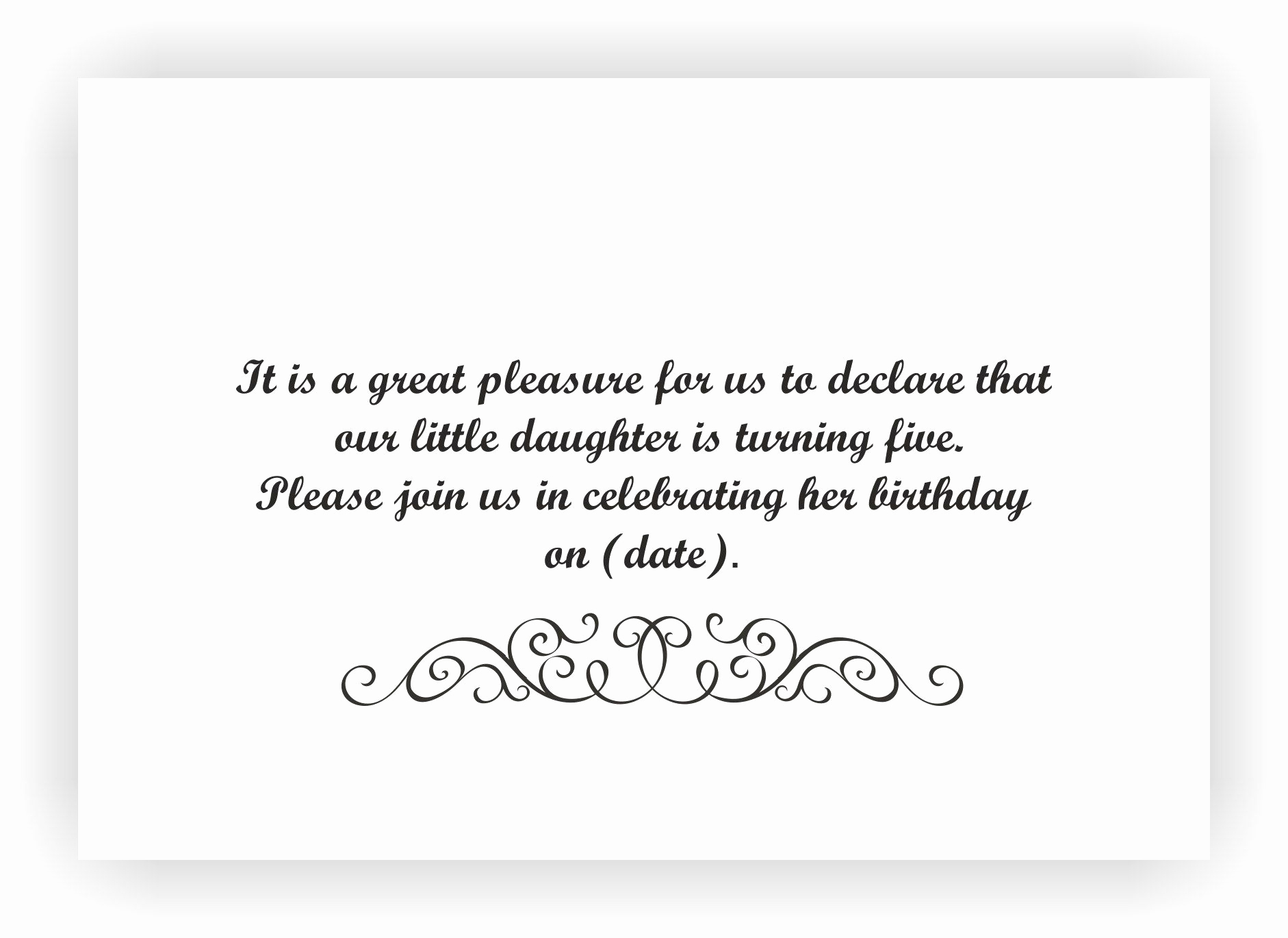 Birthday Invitation Message for Adults Elegant Birthday Party Invite Messages