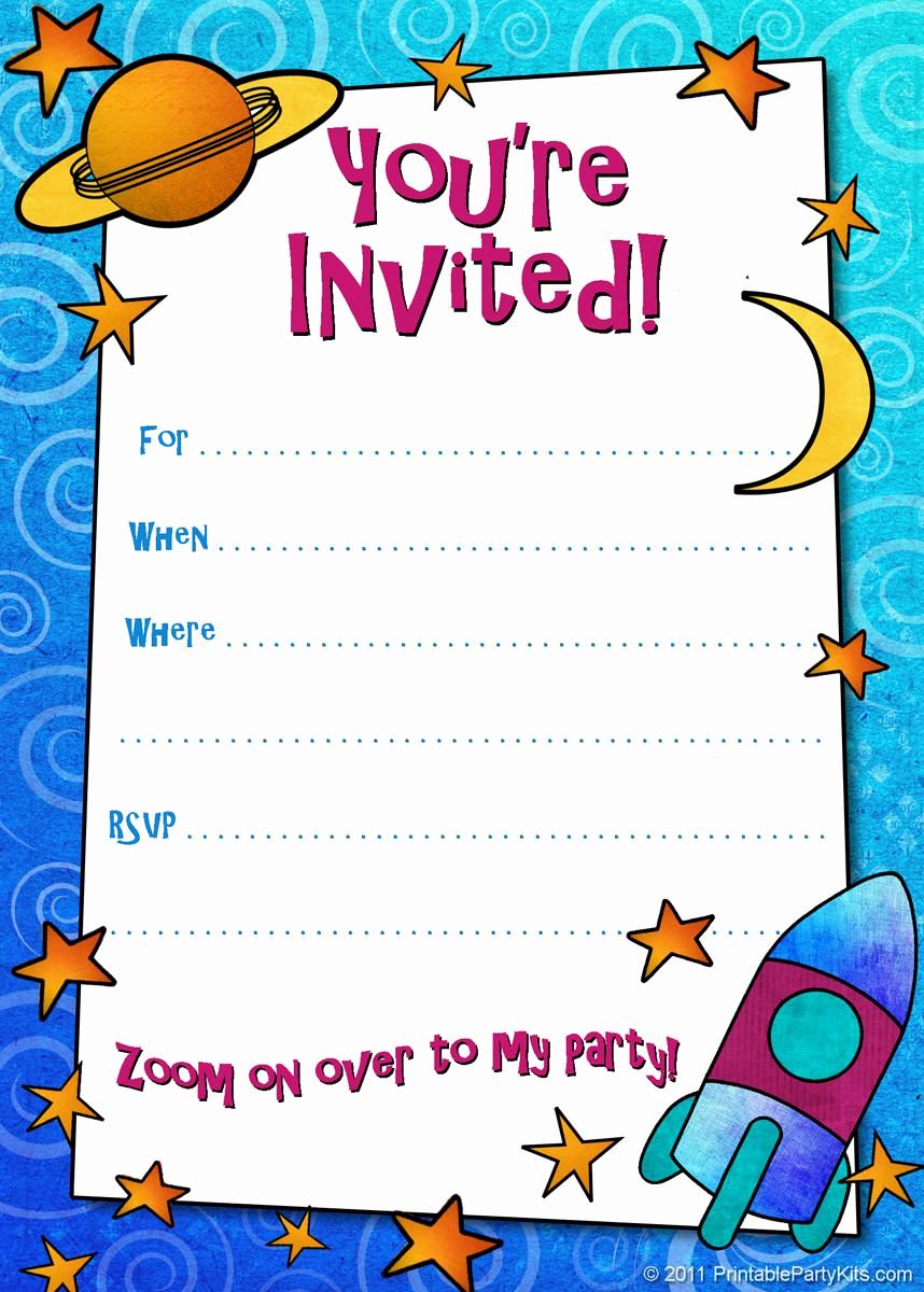 Birthday Invitation Wording for Kids New 18 Birthday Invitations for Kids – Free Sample Templates