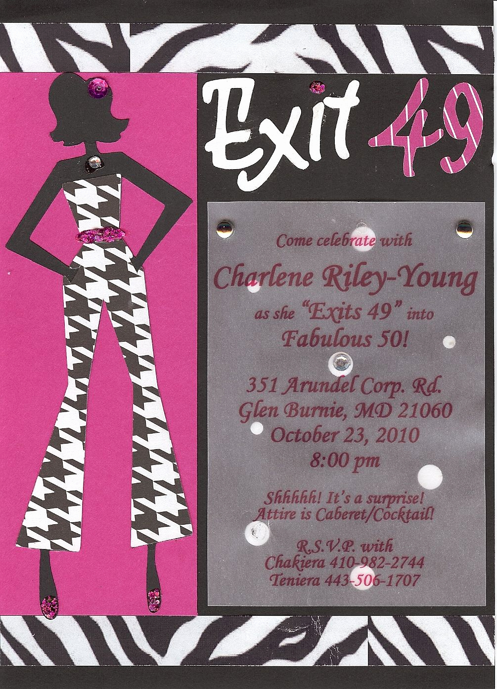 Birthday Party Invitation Ideas Awesome 50th Birthday Party Invite for A Fiesty Lady