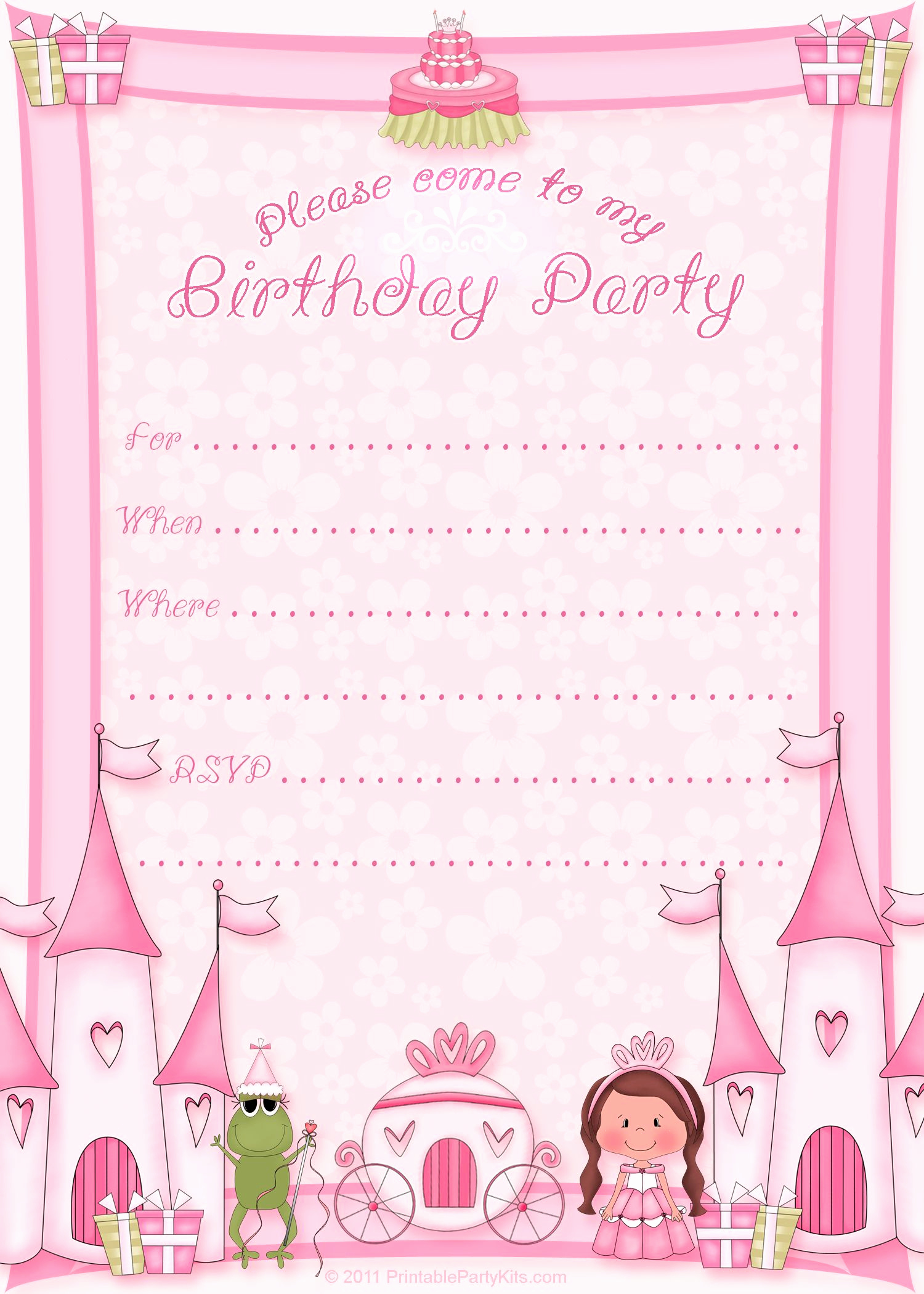 Birthday Party Invitation Templates Best Of Free Printable Invitation Pinned for Kidfolio the