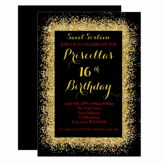 Black and Gold Invitation Fresh Black and Gold Invitations &amp; Announcements