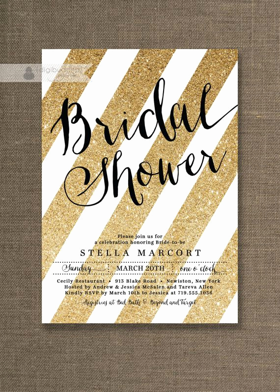 Black and Gold Invitation Lovely Best 25 Gold Bridal Showers Ideas On Pinterest