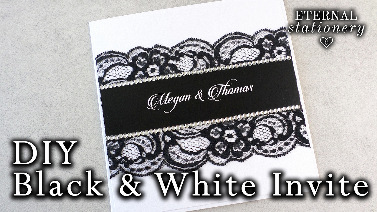 Black and White Wedding Invitation Unique How to Make An Easy Black and White Invitation
