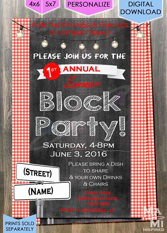 Block Party Invitation Ideas New Best 25 Block Party Invites Ideas On Pinterest