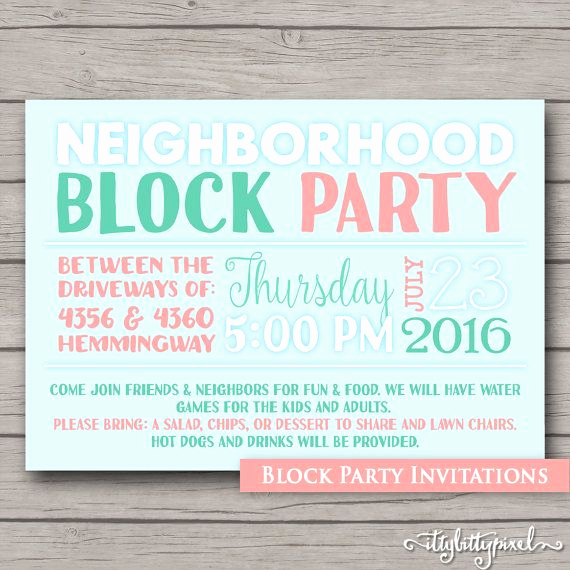 Block Party Invitation Ideas Unique 17 Best Ideas About Block Party Invites On Pinterest