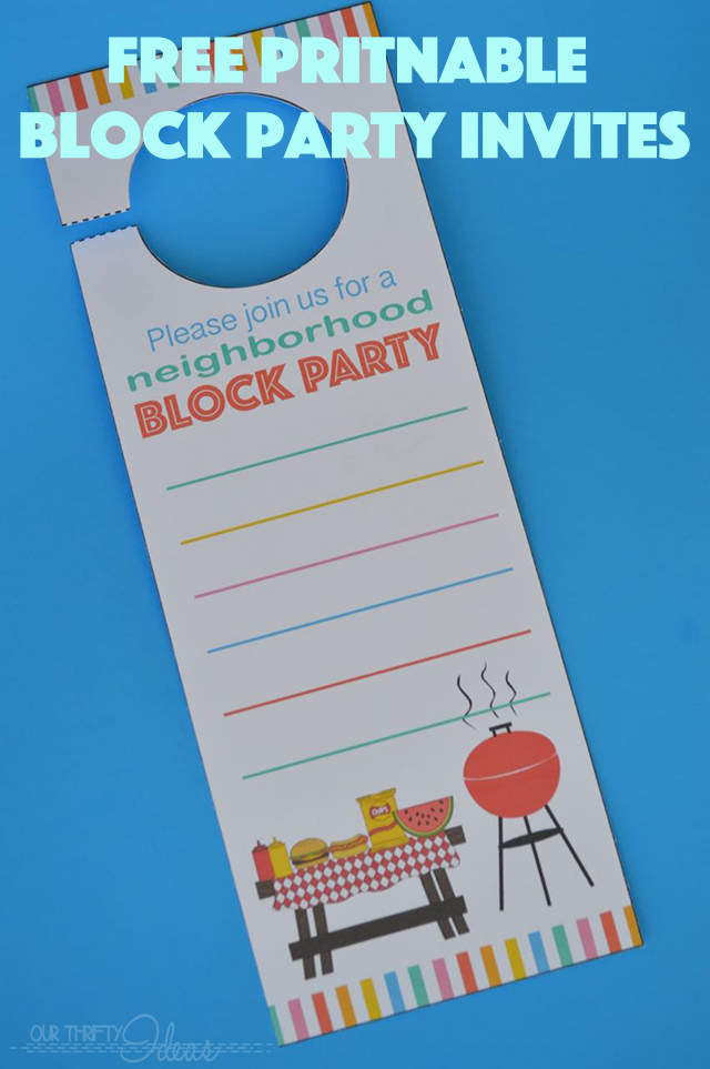 Block Party Invitation Template Fresh Neighborhood Block Party Invitation Free Printable Our