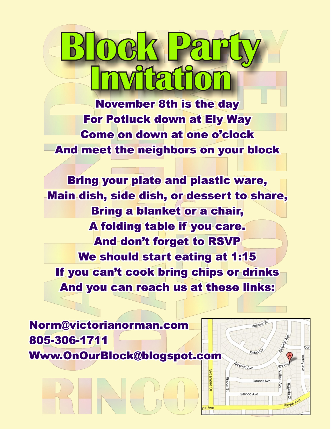 Block Party Invitation Templates New Block Party Invitations