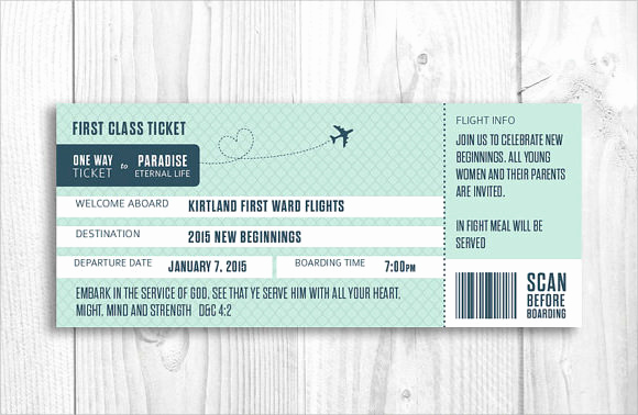 Boarding Pass Invitation Template Free Inspirational Free 15 Boarding Pass Samples In Pdf Psd Vector