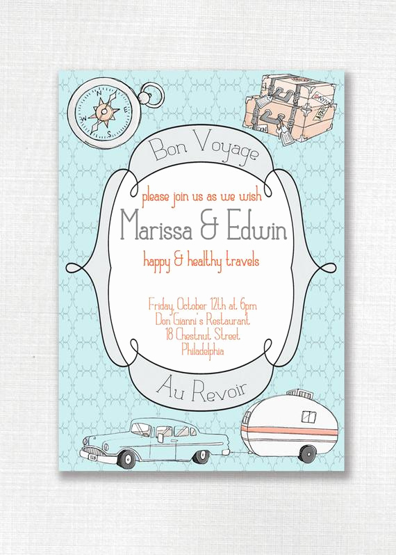 Bon Voyage Party Invitation Lovely Unavailable Listing On Etsy