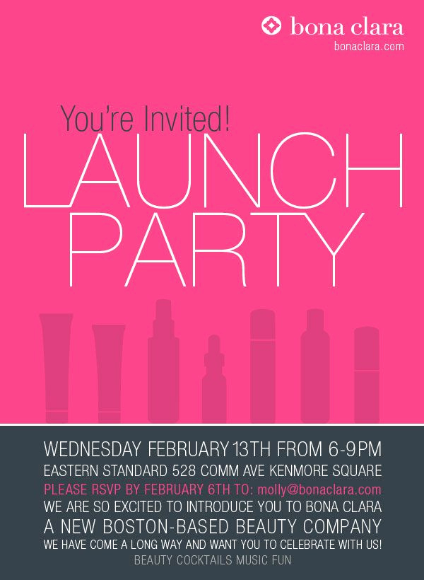 Book Launch Party Invitation Elegant Brand Launch Party Bonaclara Bostonevents Partywithus