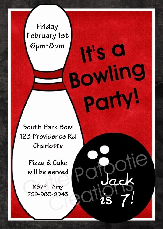 Bowling Invitation Template Free Fresh 8 Best Emma Party Images On Pinterest