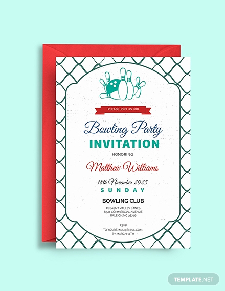 Bowling Party Invitation Template Elegant Free Bowling Birthday Invitation Template Download 508