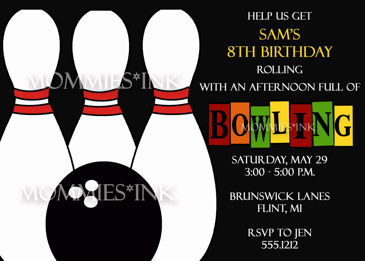 Bowling Party Invitation Template Free Awesome Bowling Invitation Templates