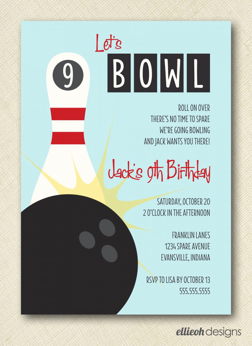 Bowling Party Invitation Template Free Best Of Free Printable Bowling Party Invitations Free Download