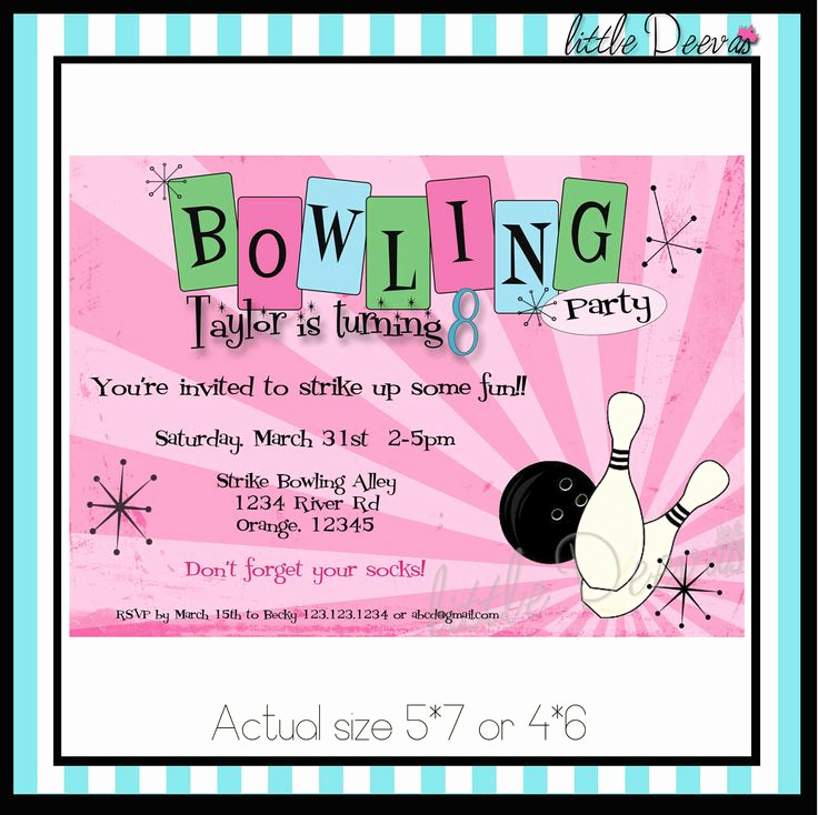 Bowling Party Invitation Templates Free Lovely Best 25 Bowling Party Invitations Ideas On Pinterest