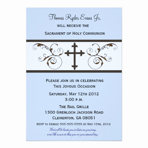 Boy First Communion Invitation Best Of Personalized Boys First Holy Munion Invitations