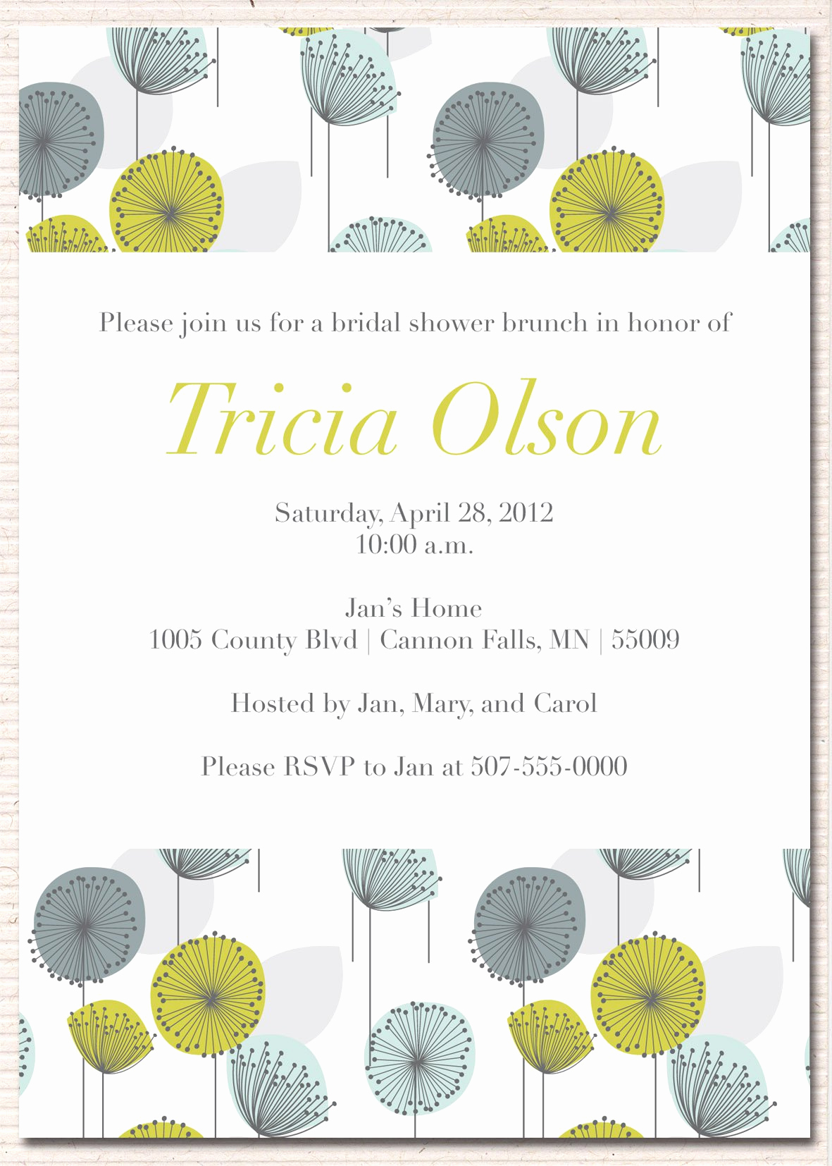 Bridal Shower Brunch Invitation Unique Wedding Invitation Sample Wedding Invitation Card New