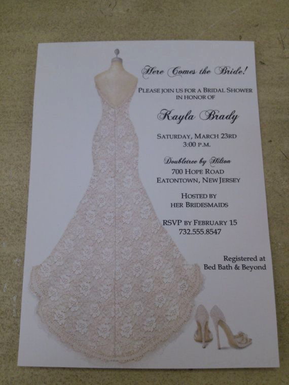 Bridal Shower Invitation Fonts Luxury Bridal Shower Invitations Lace Dress with Shoes