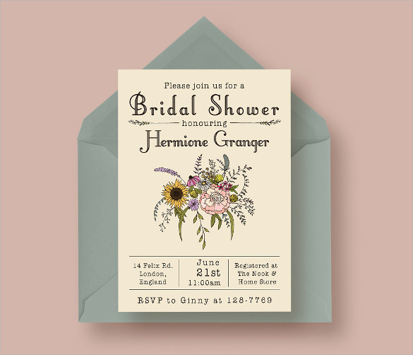 Bridal Shower Invitation Images Fresh 25 Bridal Shower Invitation Templates Download Free